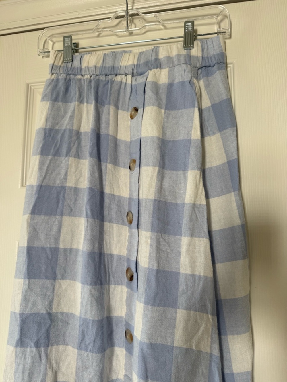 Madewell Blue & White Checkered Skirt size XXS - Picture 3 of 7